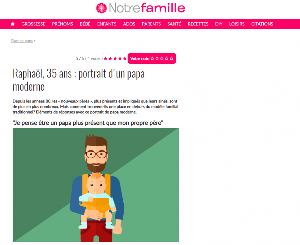 portfolio journaliste parentalité